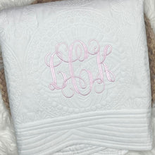 Load image into Gallery viewer, Heirloom Quilts - Embroidered Baby Quilt
