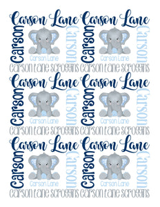 THEME BLANKET ~ Elephant