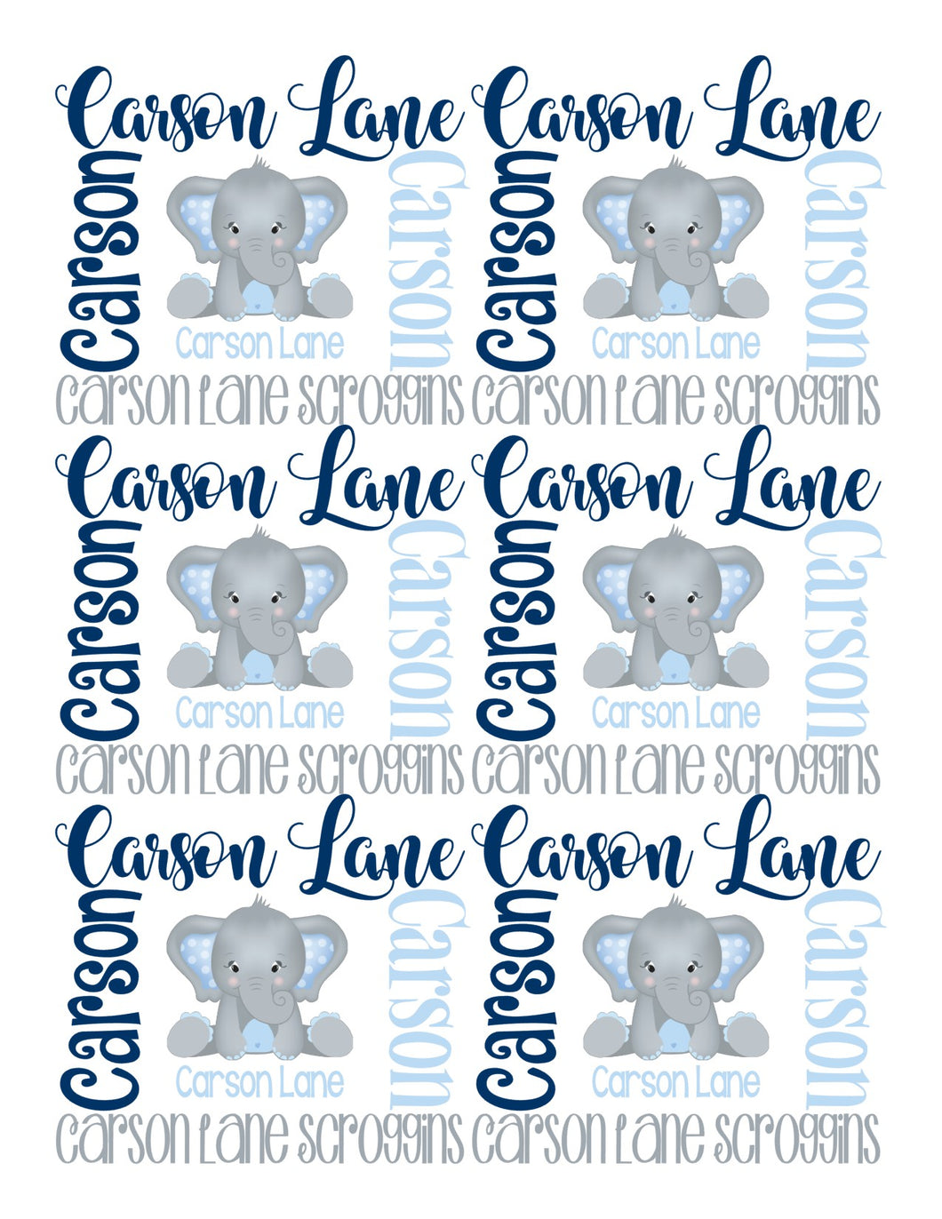 THEME BLANKET ~ Elephant