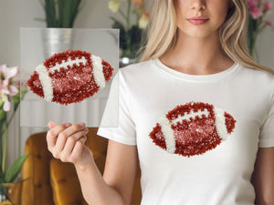 Football Yarn And Sequins DTF TRANSFER