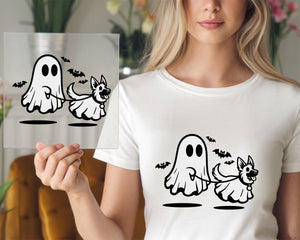 Ghost Walking Ghost Doggie DTF TRANSFER