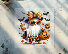 Load image into Gallery viewer, Ghost Witch With Pumpkin Spice DTF TRANSFER
