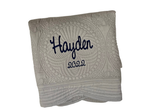 Heirloom Quilt Embroidered NAME