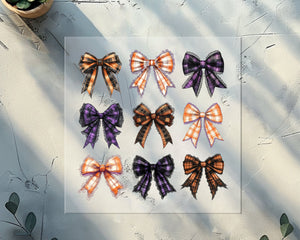 Halloween Bows DTF TRANSFER