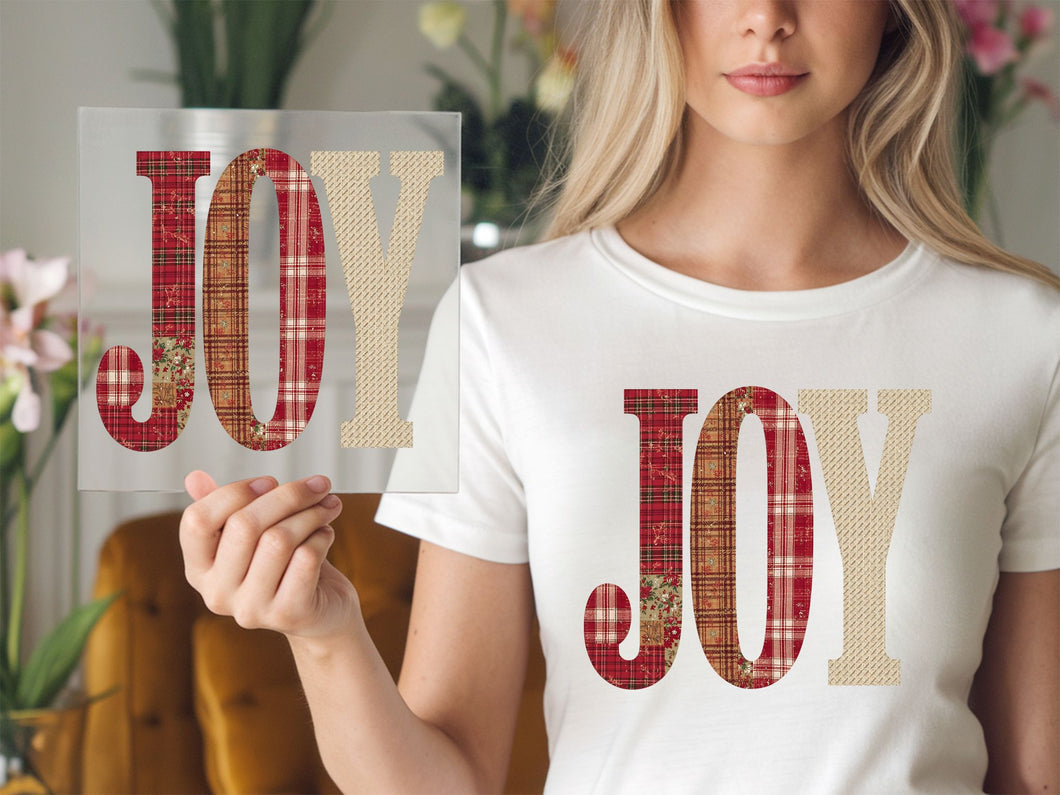 Joy Patchwork DTF TRANSFER