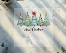 Load image into Gallery viewer, Merry Christmas 5 Trees DTF TRANSFER

