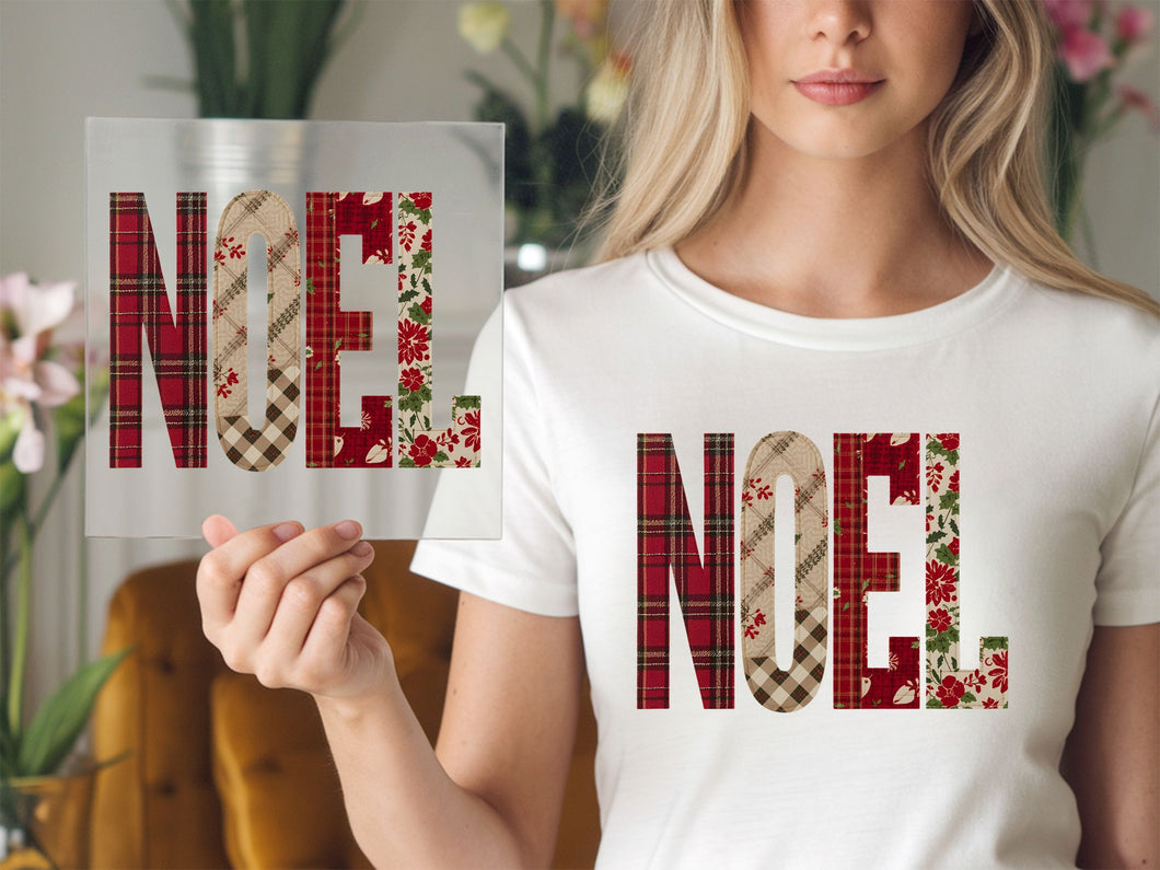 Noel Patchwork DTF TRANSFER