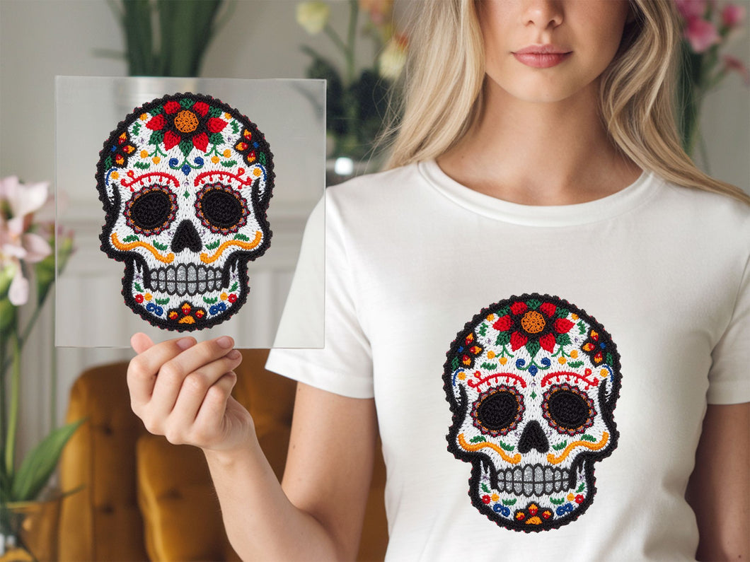 Ornate Skull DTF TRANSFER