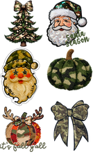 Load image into Gallery viewer, PREMADE GANG SHEET CAMO HOLIDAY 22x40
