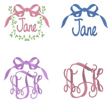 Load image into Gallery viewer, Heirloom Quilt Embroidered Script Monogram
