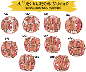 RETRO SCHOOL DESIGN - DTF Transfer