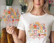 Load image into Gallery viewer, Retro It&#39;s Fall Y&#39;All Flannels Bonfires Football Pumpkins DTF TRANSFER
