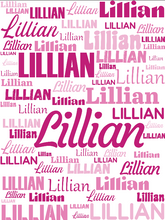 Load image into Gallery viewer, NAME BLANKET Subway Name design

