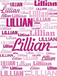 NAME BLANKET Subway Name design