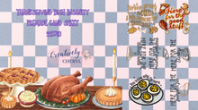 Load image into Gallery viewer, PREMADE GANG SHEET THANKSGIVING DISH INSANITY 22x40
