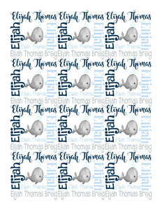 THEME BLANKET WHALE