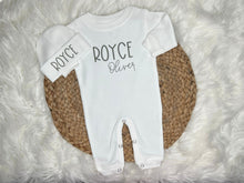 Load image into Gallery viewer, Personalized Baby Onesie/Romper with name
