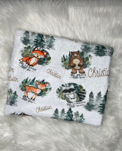 THEME BLANKET Woodland Animals