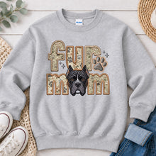 Load image into Gallery viewer, Fur Mom Cane Corso dog lover design on Ash Grey crewneck sweatshirt
