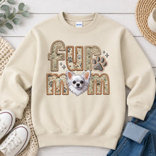 Load image into Gallery viewer, Fur Mom Chinese Chihuahua dog lover design on Sand crewneck sweatshirt
