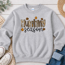 Load image into Gallery viewer, Hunting Season Hunting design on Ash Grey crewneck sweatshirt
