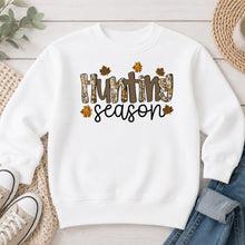 Load image into Gallery viewer, Hunting Season Hunting design on White crewneck sweatshirt
