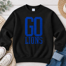 Load image into Gallery viewer, Go Lions Stacked Black
