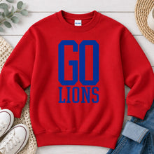 Load image into Gallery viewer, Go Lions Stacked Red
