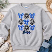 Load image into Gallery viewer, Lions And Bows Pattern Ash Grey
