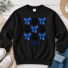 Load image into Gallery viewer, Lions And Bows Pattern Black
