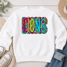 Load image into Gallery viewer, Floral Lions White
