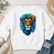 Load image into Gallery viewer, Rainbow Lion Sunglasses White
