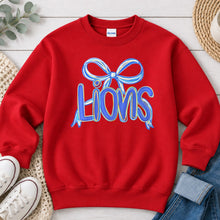 Load image into Gallery viewer, Blue Bow Balloon Lions Red
