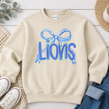 Load image into Gallery viewer, Blue Bow Balloon Lions Sand
