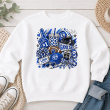 Load image into Gallery viewer, Game Day Collage Lions White
