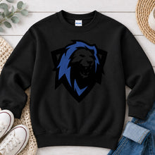 Load image into Gallery viewer, Lion Mascot Shield Black
