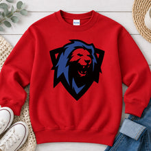 Load image into Gallery viewer, Lion Mascot Shield Red
