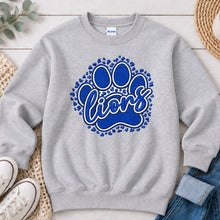 Load image into Gallery viewer, Embroidered Leopard Paw Lions Ash Grey

