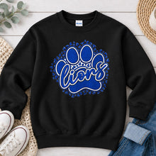 Load image into Gallery viewer, Embroidered Leopard Paw Lions Black
