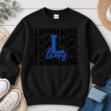Load image into Gallery viewer, Lions Repeat L Black
