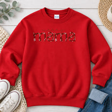 Load image into Gallery viewer, Merry Mama Christmas design on Red crewneck sweatshirt
