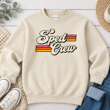 Load image into Gallery viewer, Sped Crew Teacher design on Sand crewneck sweatshirt
