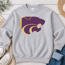 Load image into Gallery viewer, Wildcat Logo Gold Outline Ash Grey
