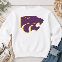 Load image into Gallery viewer, Wildcat Logo Gold Outline White
