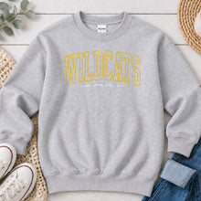 Load image into Gallery viewer, Wildcats Gold Outline Arch Ash Grey
