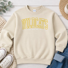 Load image into Gallery viewer, Wildcats Gold Outline Arch Sand
