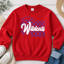 Load image into Gallery viewer, Wildcats Baseball Checkered Red
