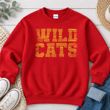 Load image into Gallery viewer, Wild Cats Distressed Gold Red
