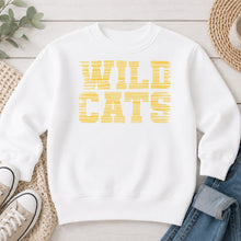 Load image into Gallery viewer, Wild Cats Distressed Gold White
