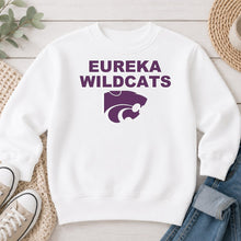 Load image into Gallery viewer, Eureka Wildcats Block Logo White
